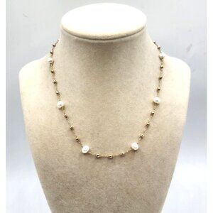 Adjustable Chain - Floating Pearls & Floating Bead Accents - Dainty